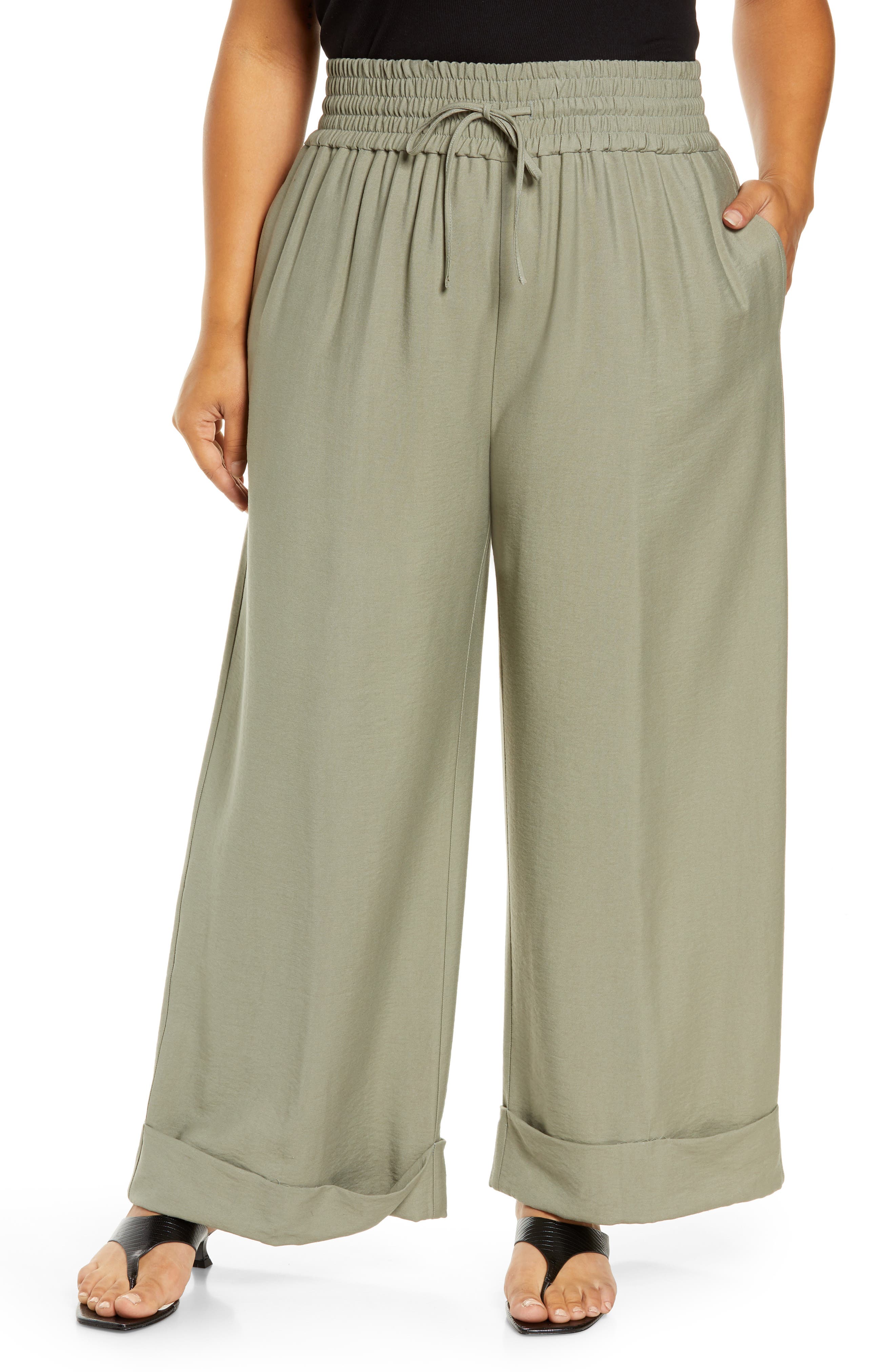 Open edit wide leg pants Clearance