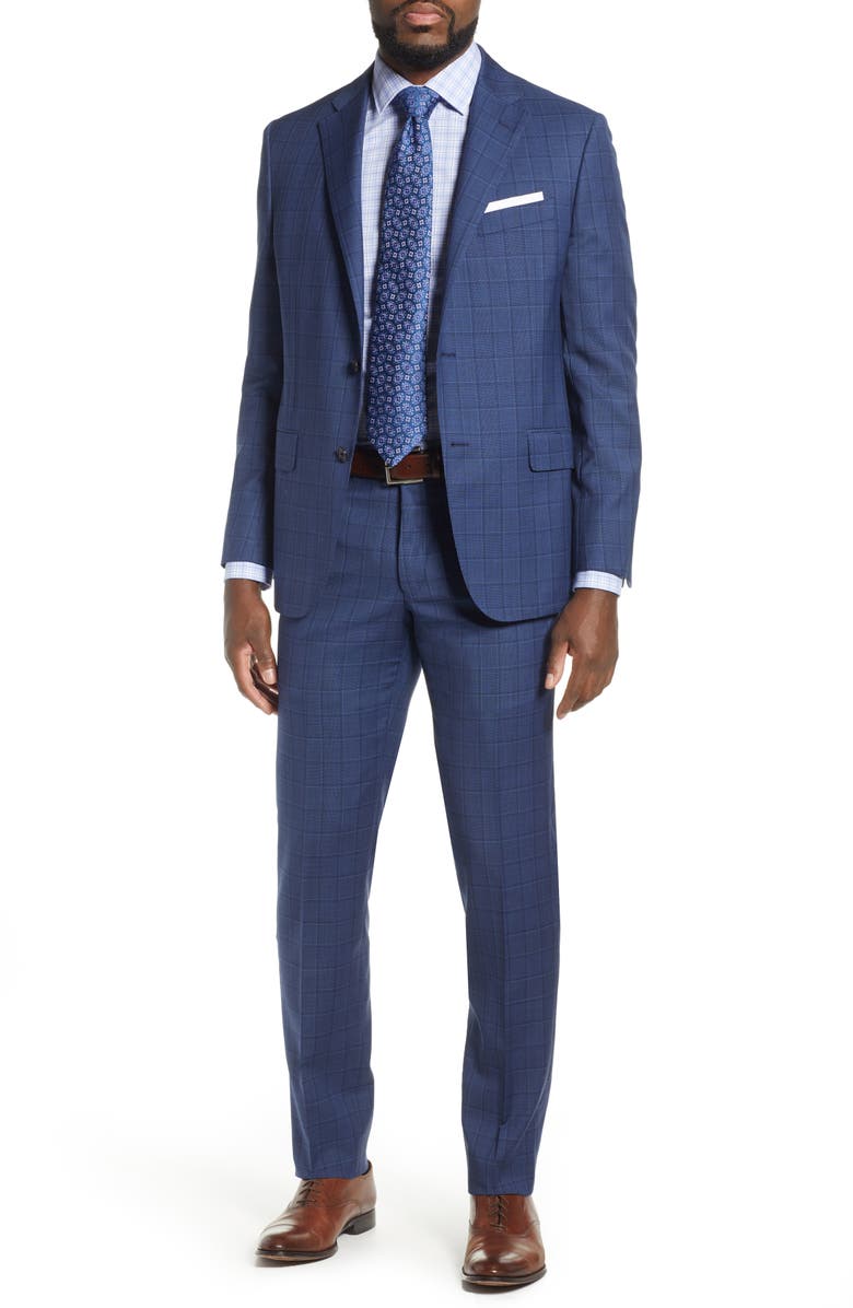 Hickey Freeman Beacon Classic Fit Plaid Wool Suit | Nordstrom