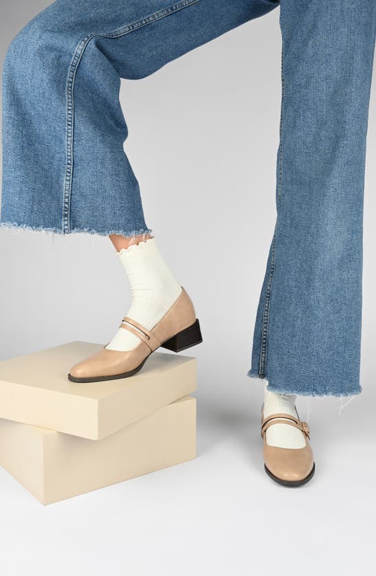 Journee Collection Savvi Mary Jane Pump In Sand