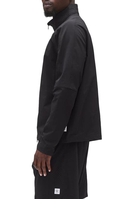 Reigning Champ Stretch Nylon Team Jacket In Black