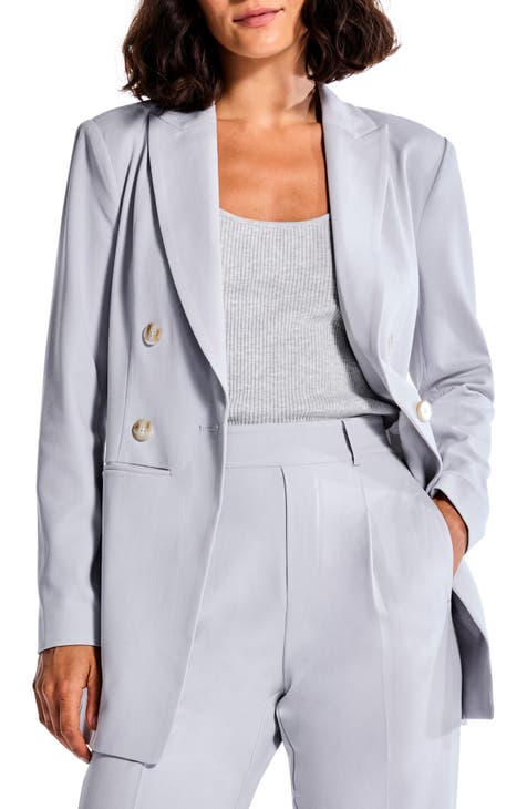  Le Suit Women's Petite Jacket/Pant Suit, White/Grey, 12P :  Clothing, Shoes & Jewelry