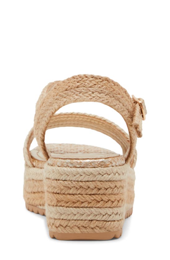 Shop Steve Madden Kids' Jcleo Ankle Strap Espadrille Platform Wedge Sandal In Natural