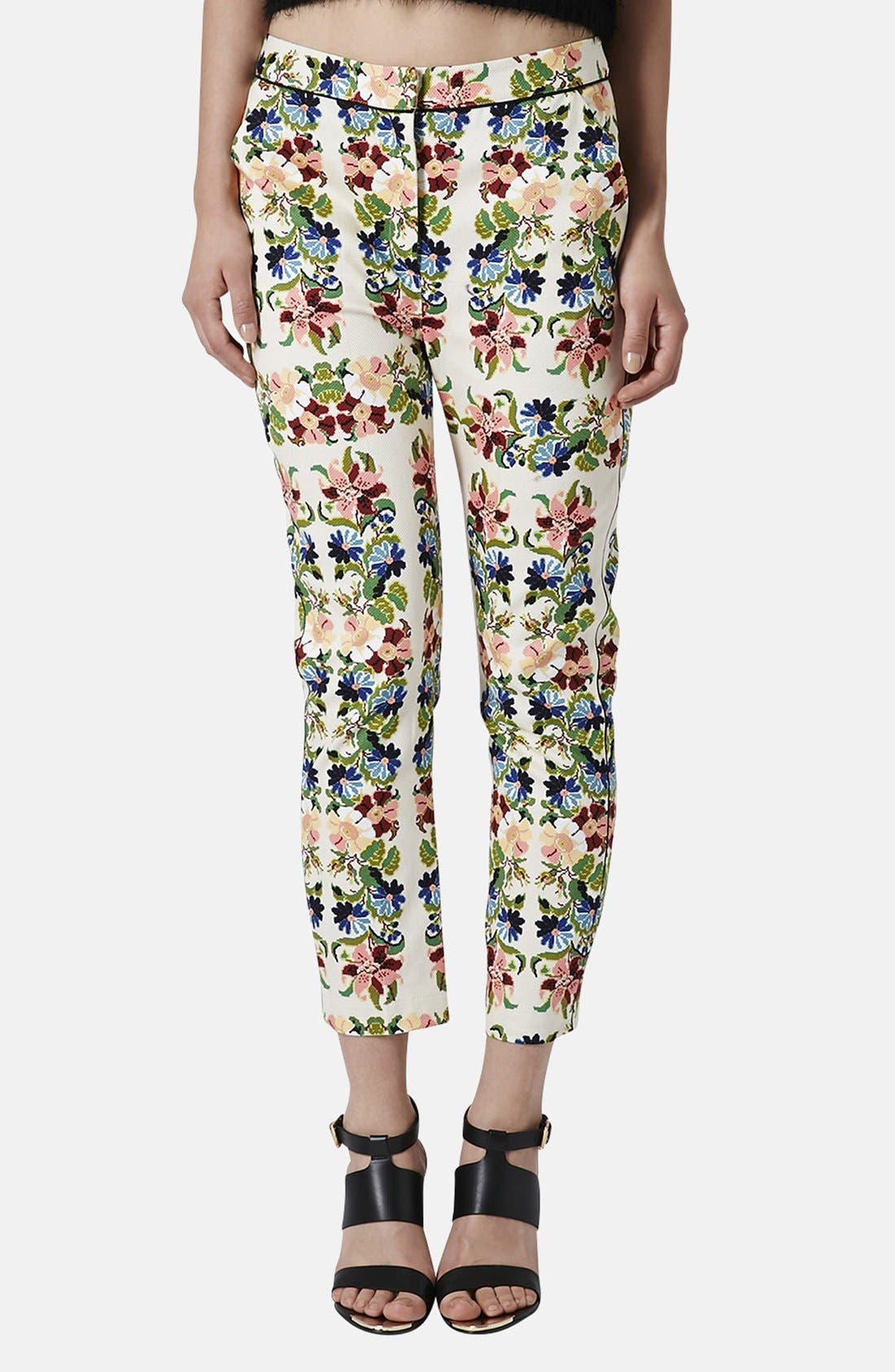 Floral Tapestry Cigarette Pants Nordstrom