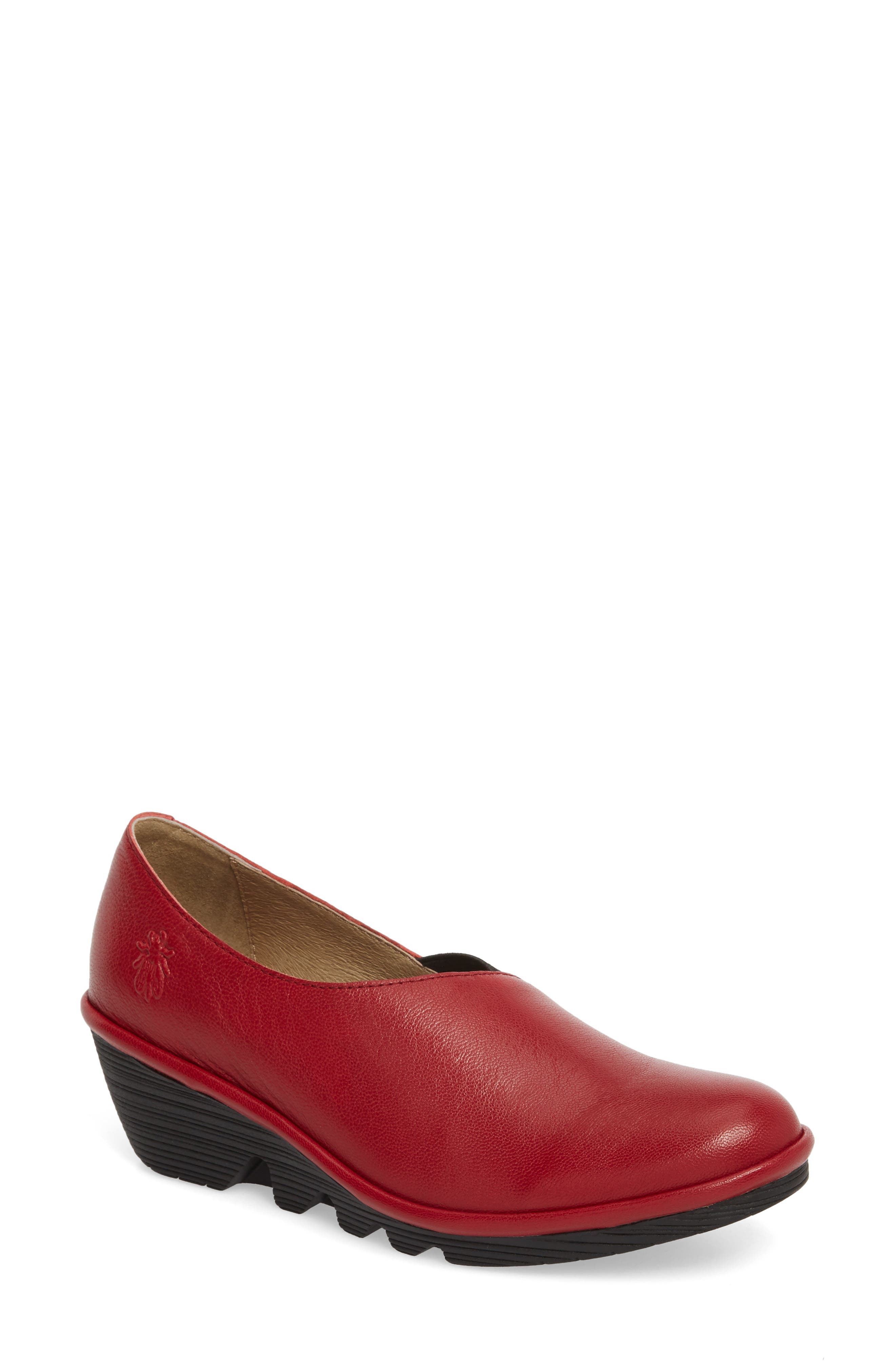 Fly London Peso Wedge - Red