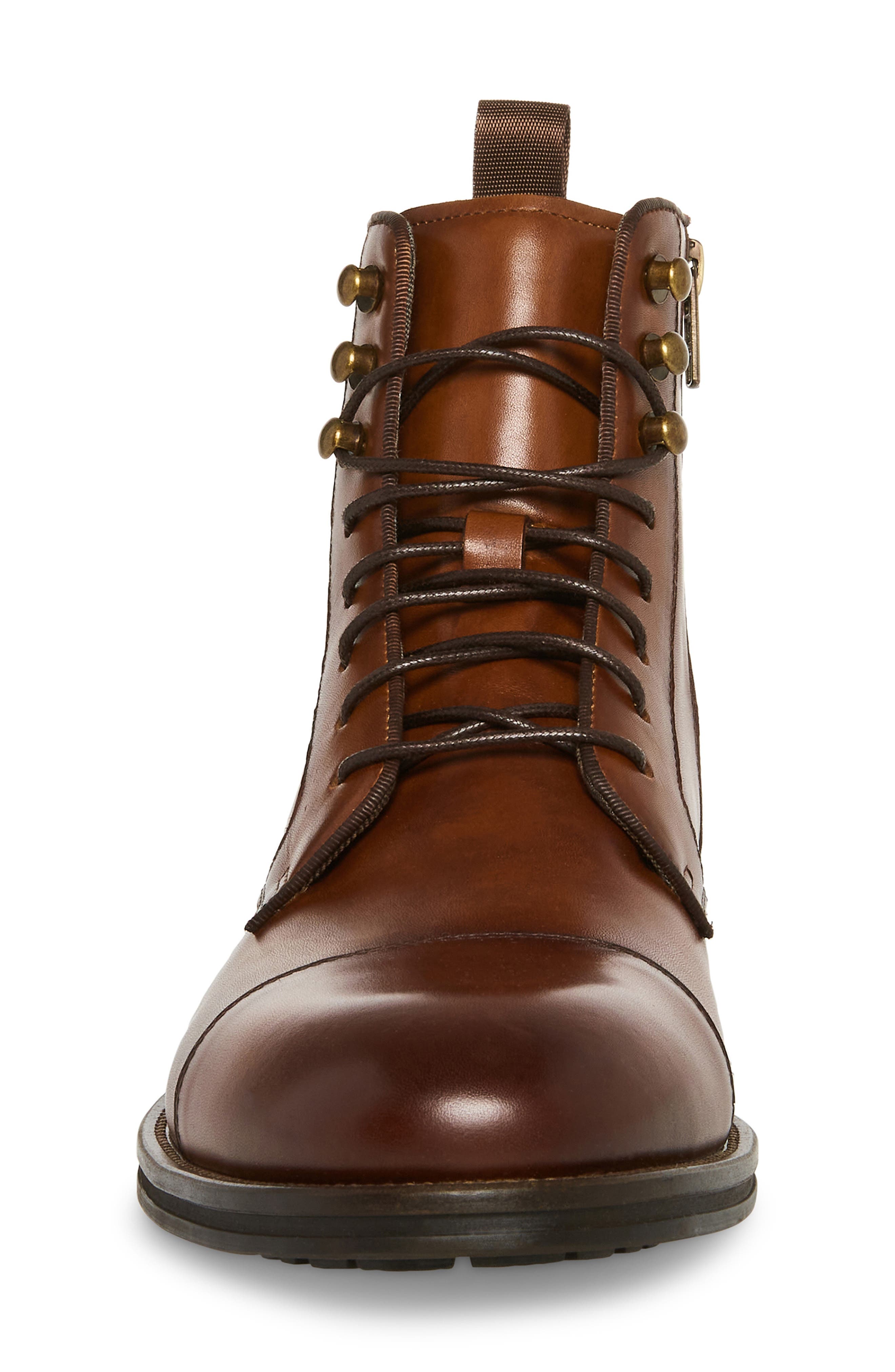 Steve Madden Daylon Cap Toe Derby Boot in Tan | Smart Closet display picture 2