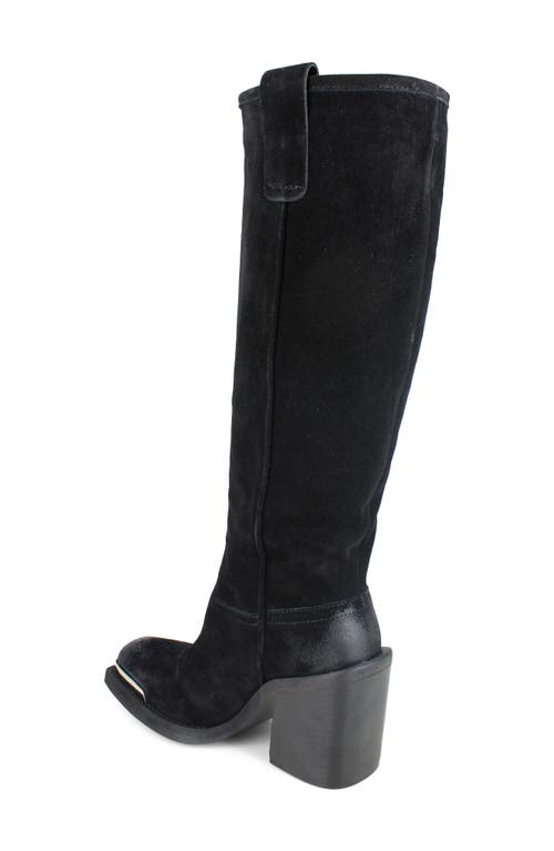 Zigi Joshana Knee High Boot In Black Suede