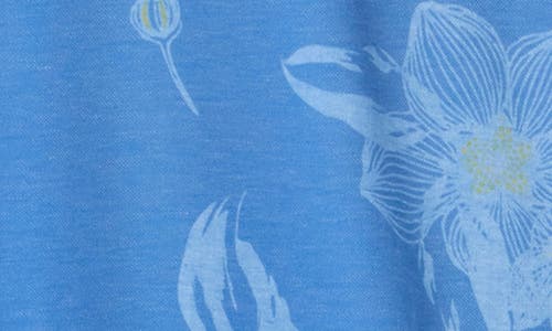 Travismathew Tunnels Beach Floral Golf Polo In Quiet Harbor