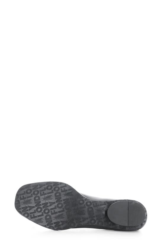 Shop Fly London Bapi Ballet Flat In Black Velvet