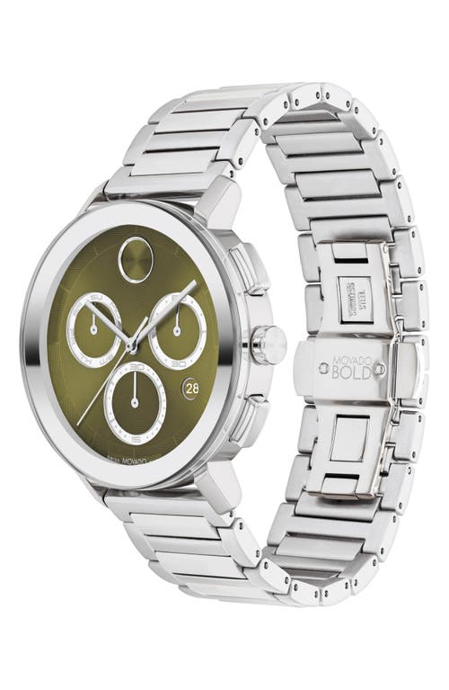 Shop Movado Bold Evolution 2.0 Chronograph Bracelet Watch, 42mm In Green