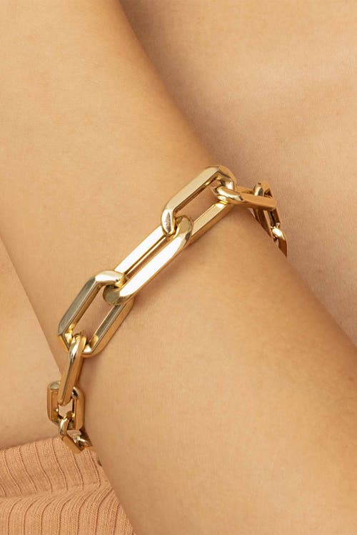 Shop Oradina 14k Yellow Gold Aurum Link Bracelet