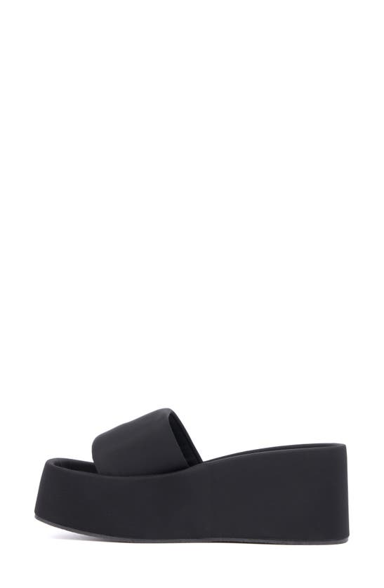 Shop Olivia Miller Uproar Platform Slide Sandal In Black