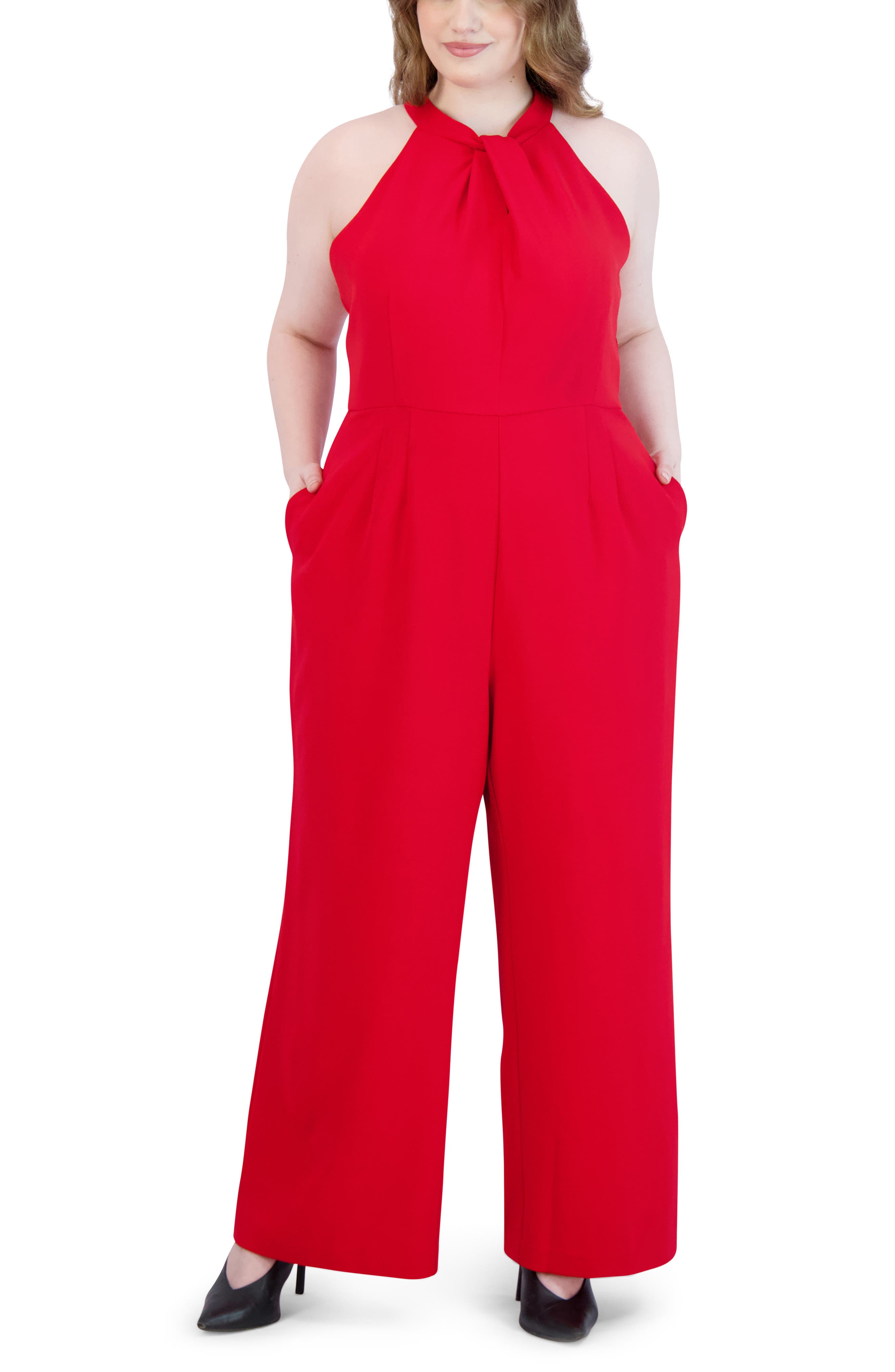 ladies red jumpsuits