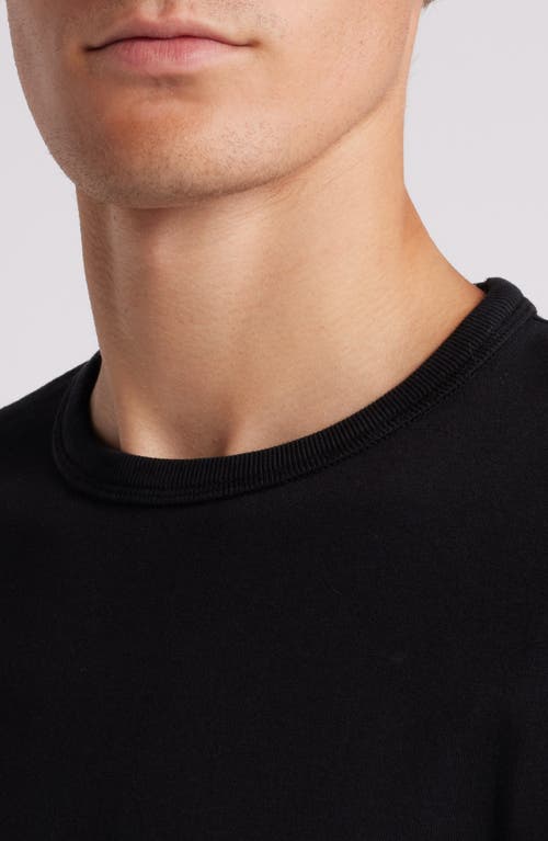 Merz B Schwanen Organic Pima Cotton T-shirt In Deep Black