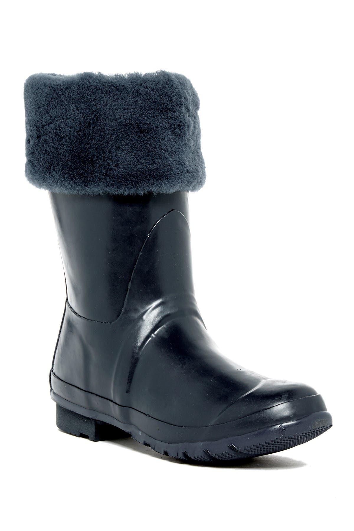 shearling rain boots