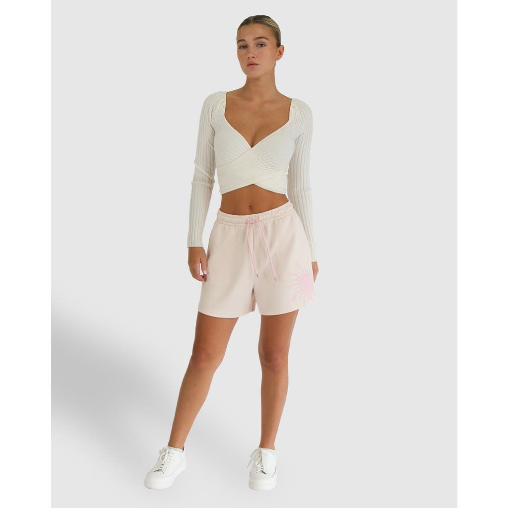 Belle & Bloom Turn To You Track Short In Blush