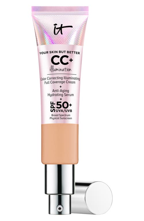 IT Cosmetics CC+ Cream Illumination SPF 50+ Full Coverage Cream Corrector & Serum in Medium Tan