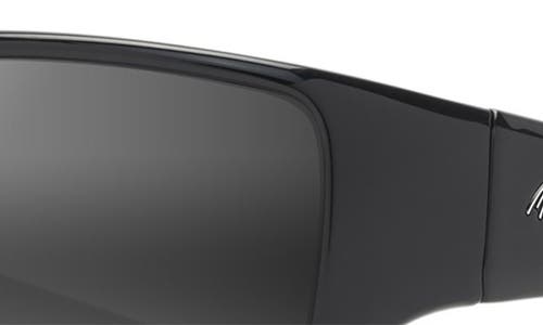 Maui Jim Local Kine 61mm Polarized Sunglasses In Black/grey/maroon