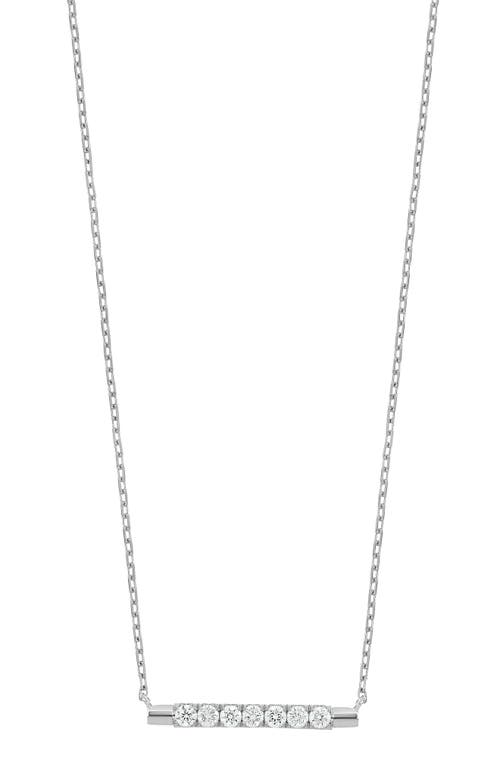 Bony Levy Audrey Diamond Bar Pendant Necklace in 18K White Gold at Nordstrom