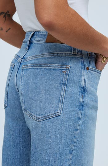 The Perfect Vintage Wide-Leg Crop Jean in Altoona Wash: Raw-Hem