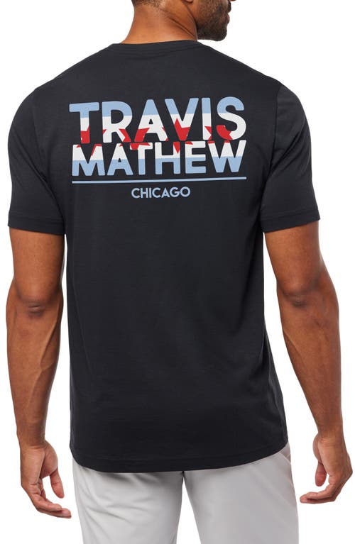 Shop Travismathew Win At Wrigley 2.0 Cotton Graphic T-shirt In Black