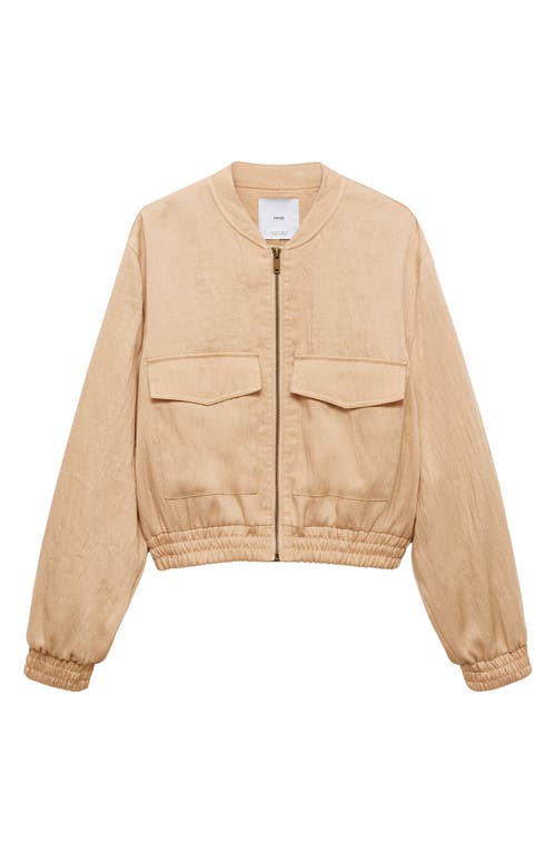 MANGO MANGO FLOWY BOMBER JACKET 