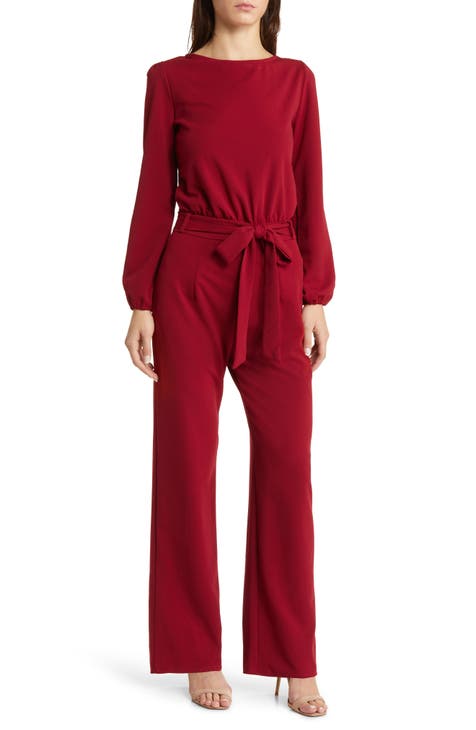 Burgundy Jumpsuits & Rompers for Women