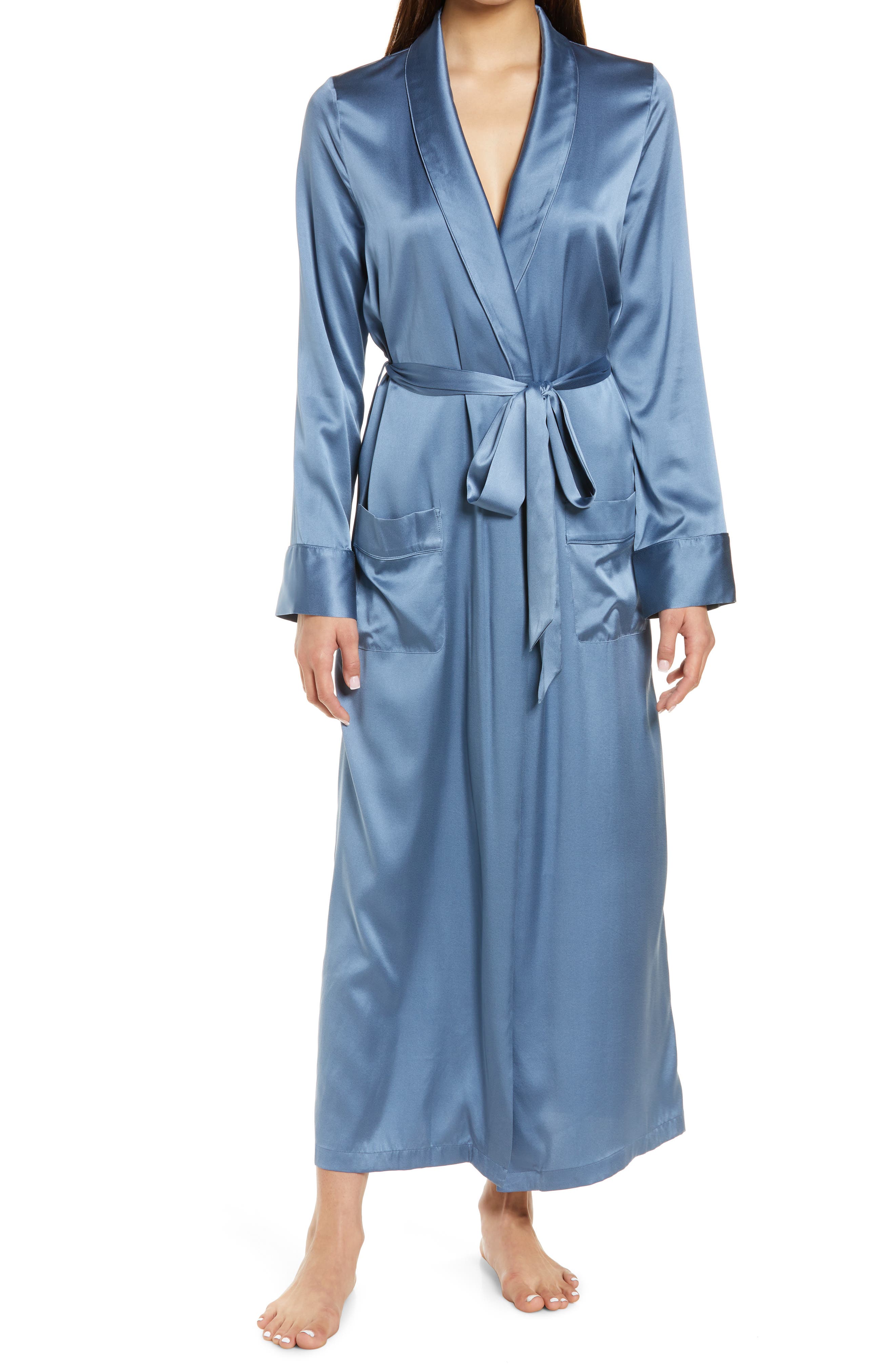 plus size silk robes