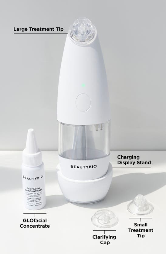 Beautybio Glofacial Hydro-infusion Deep Pore Cleansing + Blue Led Clarifying Tool