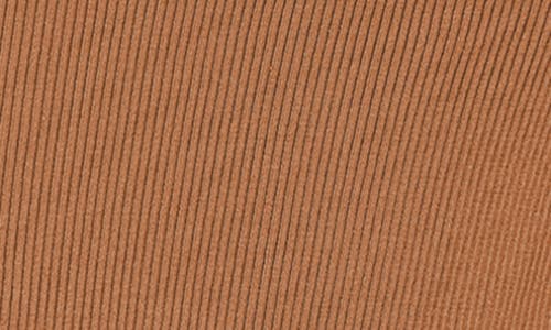 Kindred Bravely Long Sleeve Nursing/maternity Rib Two-piece Sweater Dress In Brown Camel