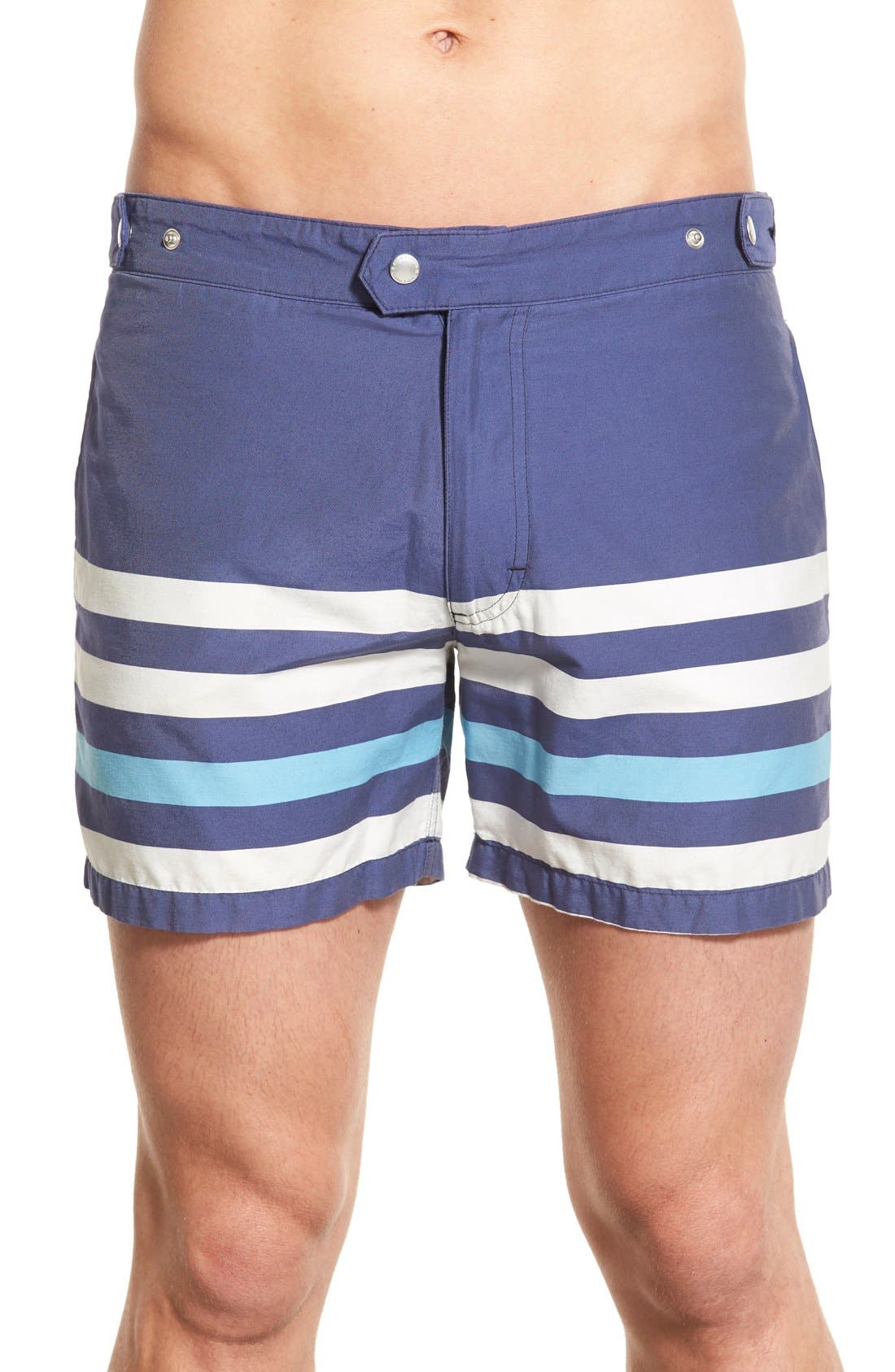 Solid & Striped 'Kennedy' Stripe Swim Trunks Nordstrom