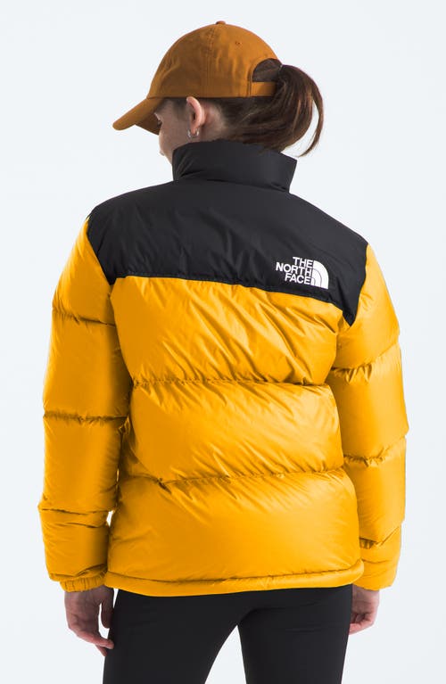 The North Face Long-sleeved Down Jacket In Summit Gold