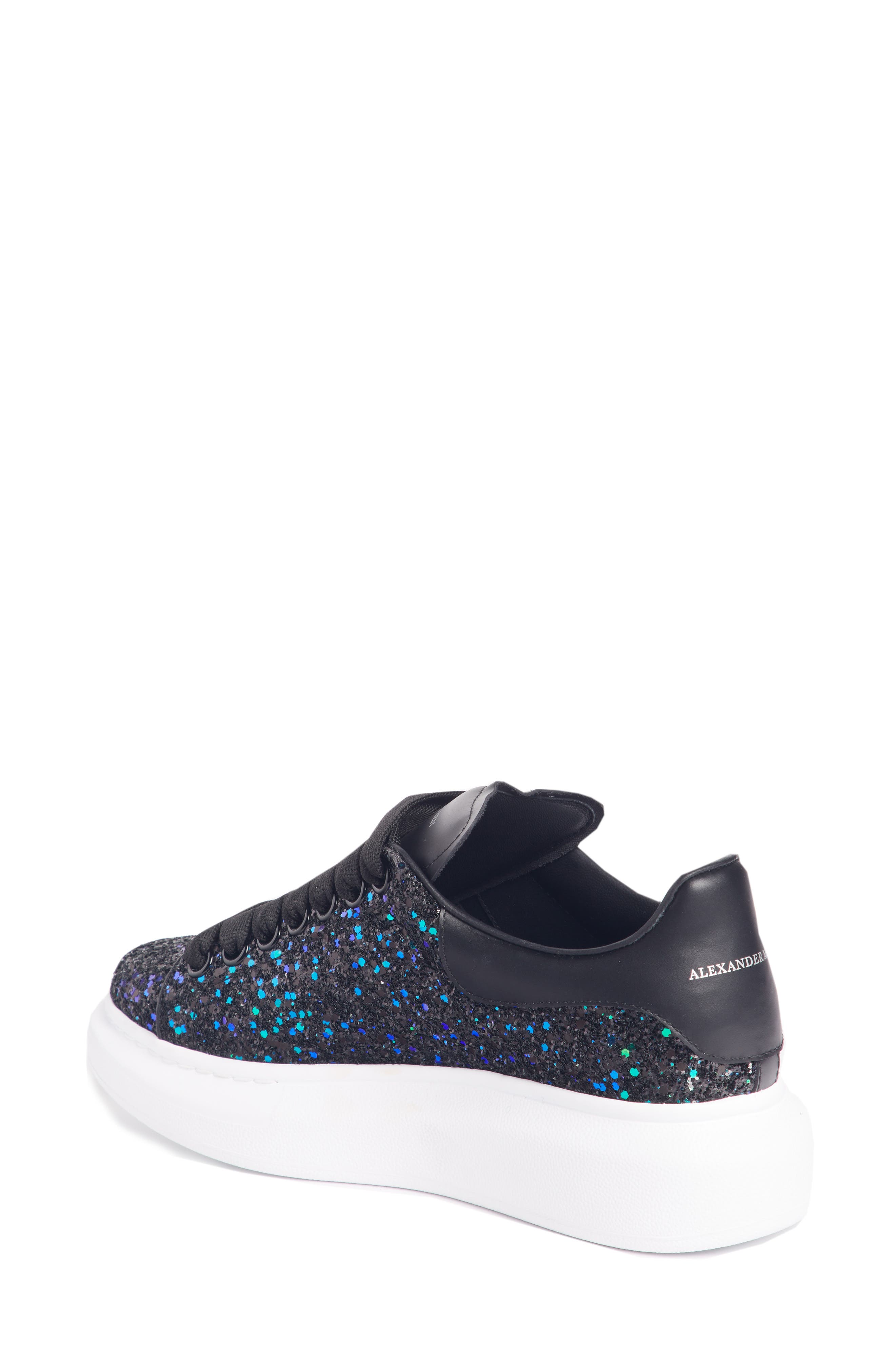 alexander mcqueen sneakers black glitter
