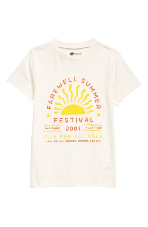Tucker + Tate Kids' Graphic Tee in Ivory Egret Farewell Summer