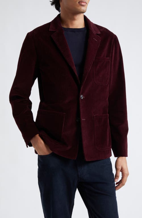 Boglioli Cotton Corduroy Sport Coat in Burgundy 