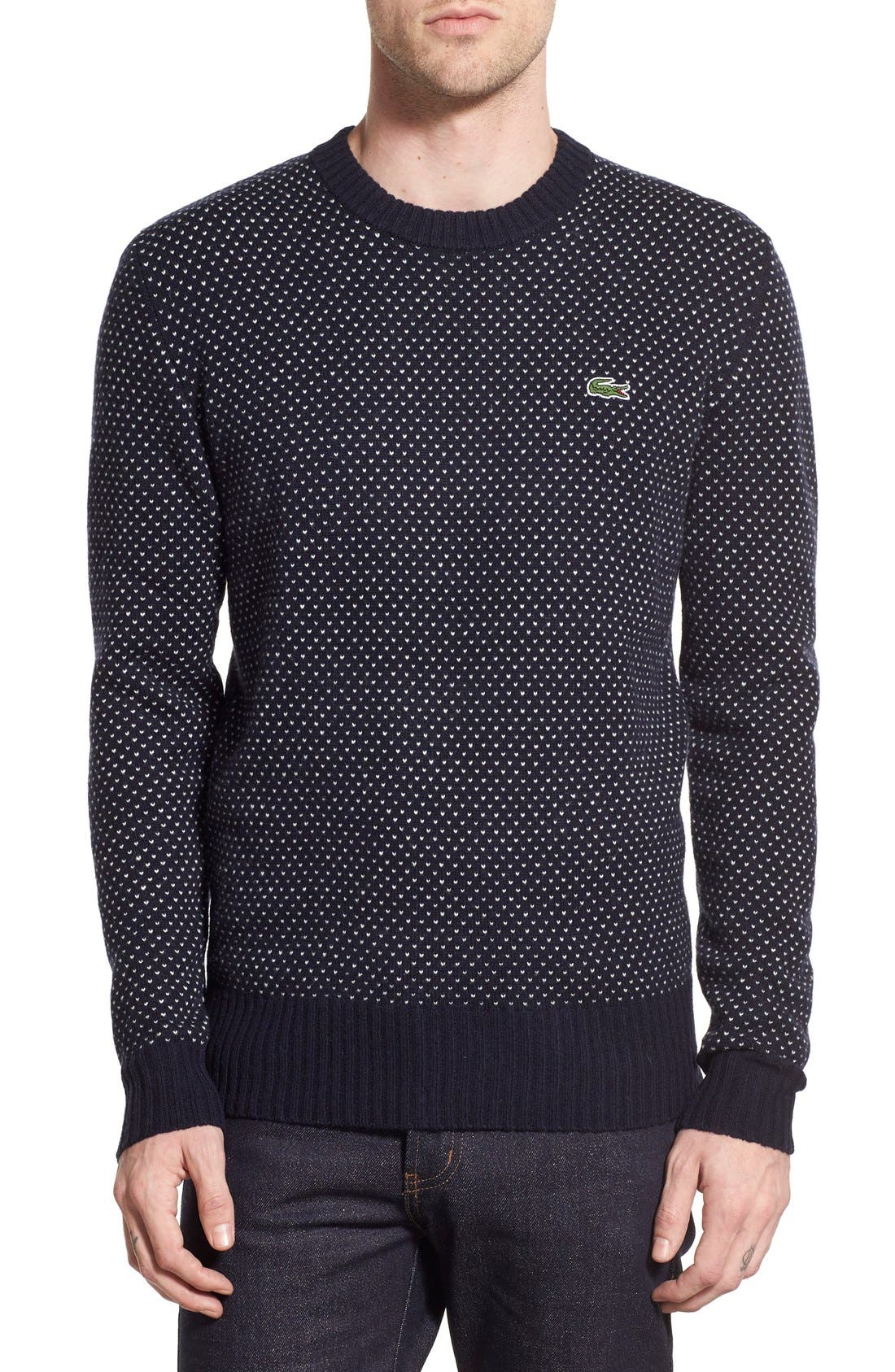 lacoste lambswool sweater