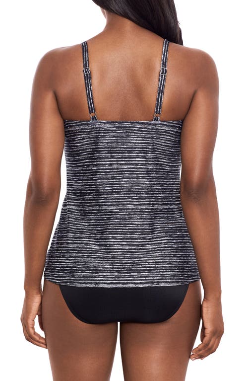 Miraclesuit Selenite Love Knot Underwire Tankini Top In Black/ White