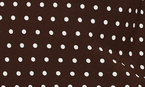 Shop Princess Polly Nellie Polka Dot Minidress In Brown