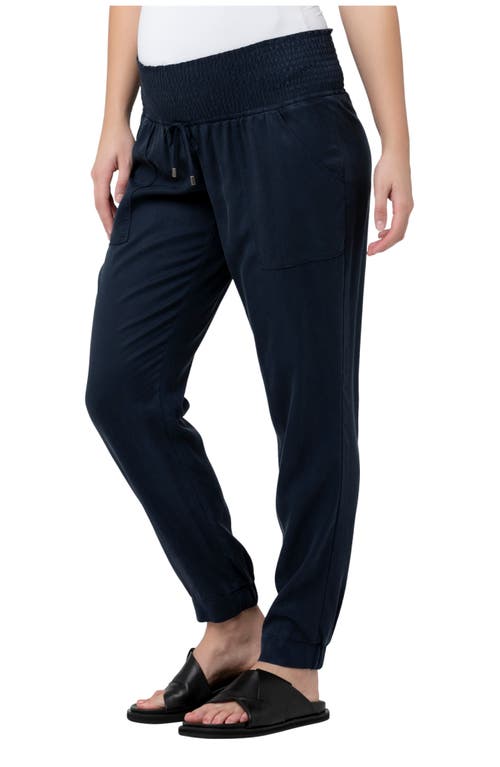 Shop Ripe Maternity Off Duty Maternity Joggers In Navy