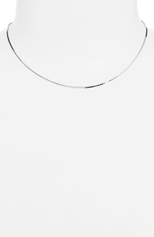 Miranda Frye Bowie Chain Necklace In Silver
