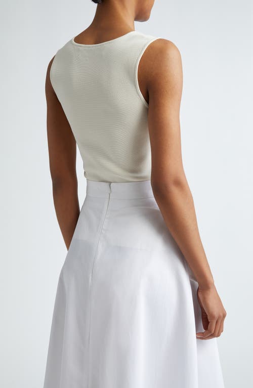 Shop Rohe Róhe Bustier Shaped Tank Top In Off White