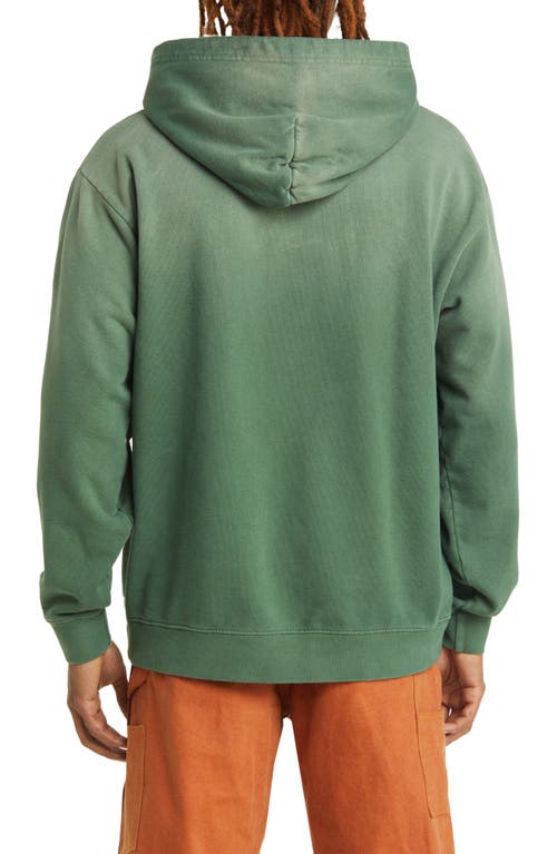 Shop One Of These Days Wild West Ombré Cotton Graphic Hoodie In Olive Green