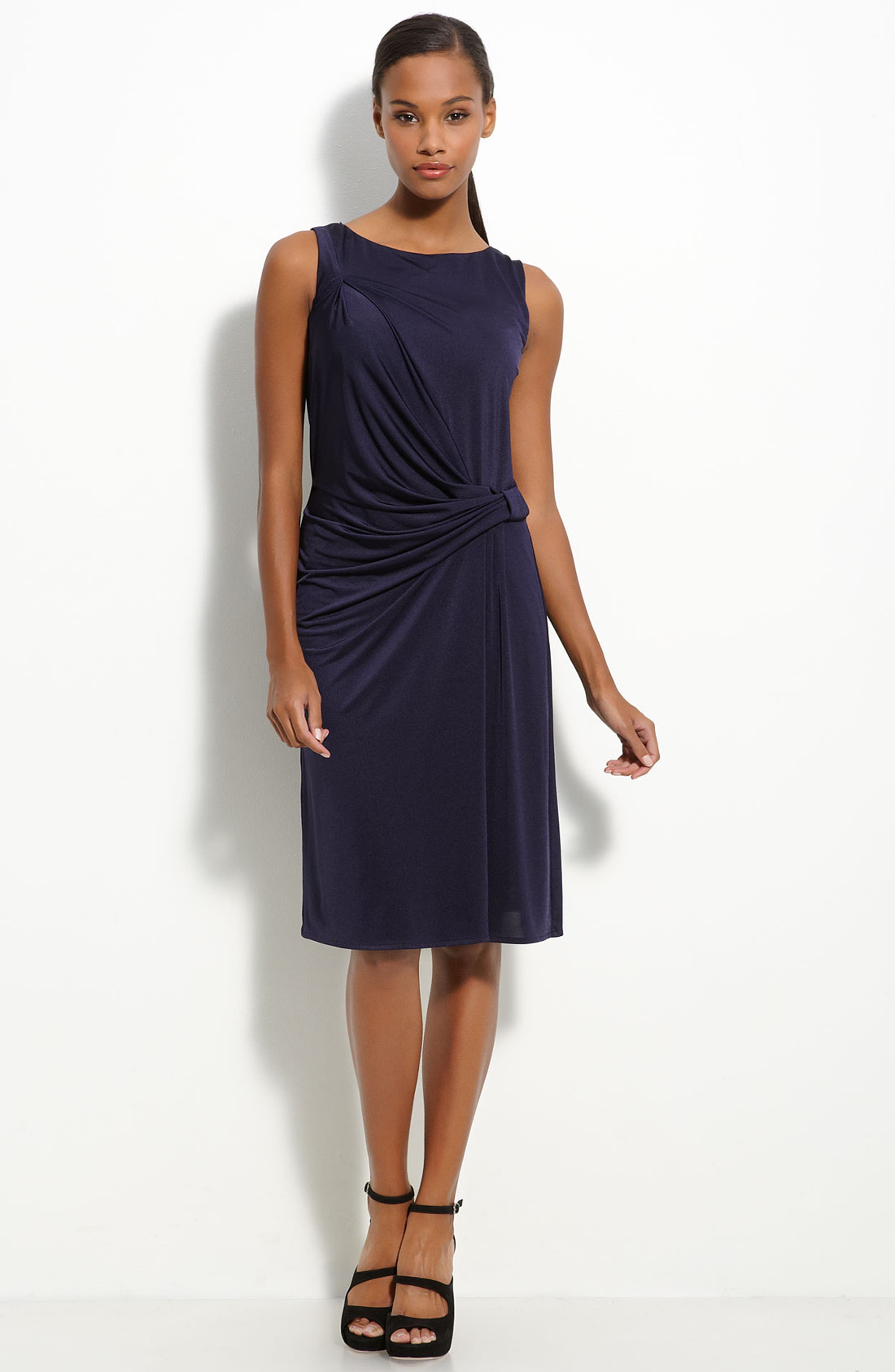 Maggy London Knot Detail Jersey Shift Dress | Nordstrom