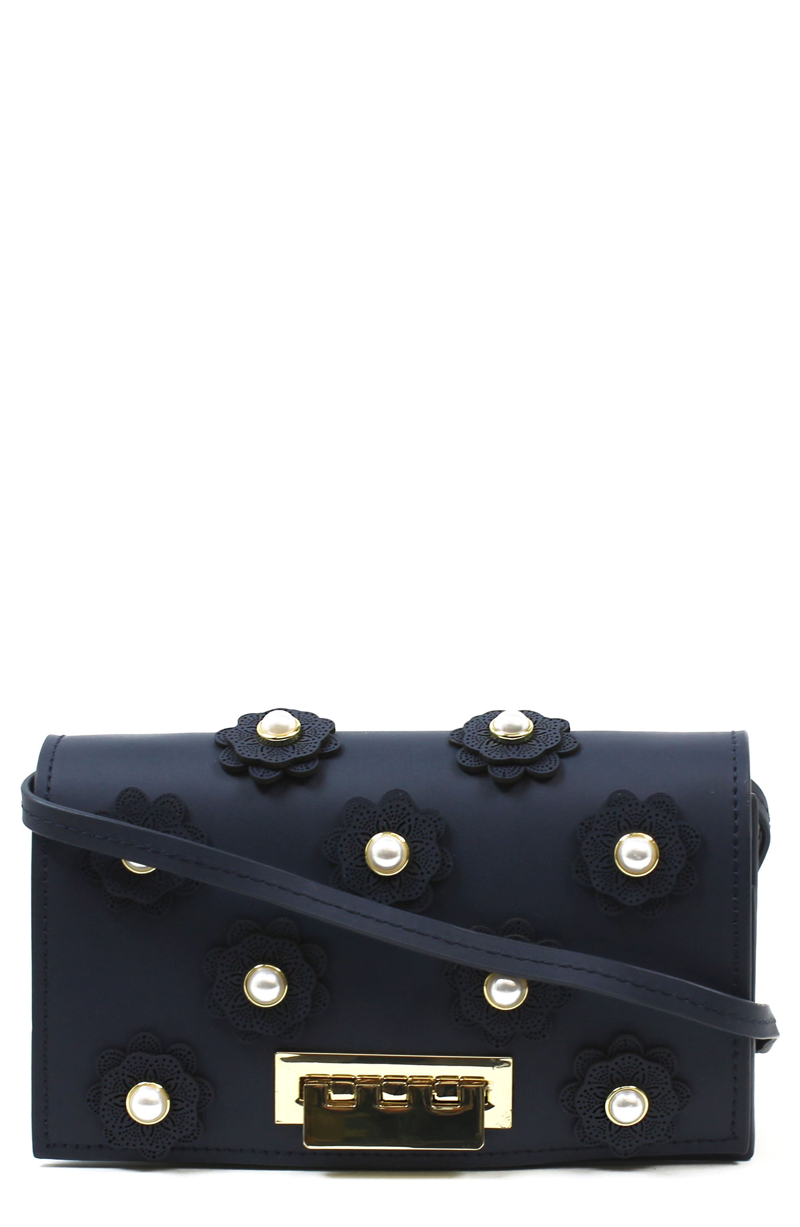 ZAC Zac Posen Earthette Floral Leather Crossbody Bag Nordstrom