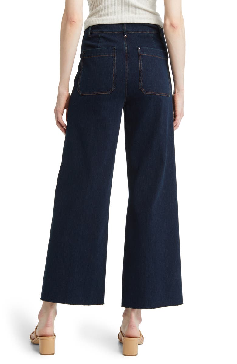 Lyssé Erin High Waist Raw Hem Wide Leg Jeans | Nordstrom