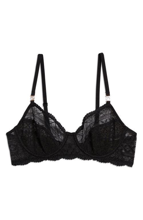 Etam Idole Classique Lace Underwire Bra In Black