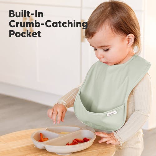 Keababies 3-pack Presto Waterproof Bibs In Ocean