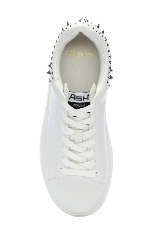 Shop Ash Moby Studs Platform Sneaker In White/white