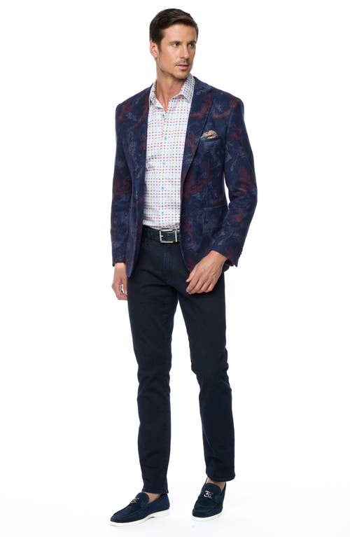 Shop Robert Graham Beckford Knit Sport Coat In Navy