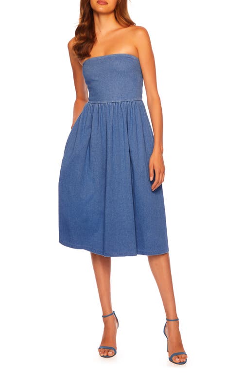 Susana Monaco Strapless Stretch Denim Dress Light at Nordstrom,