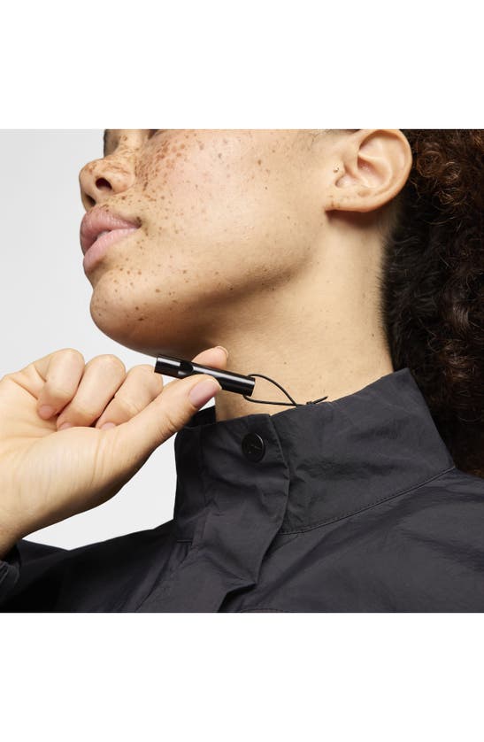 Shop Nike Trail Repel Water Repellent Running Jacket In Black/ Dark Smoke Grey
